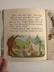 TOP TOP TALES BOOKS- AUGIE DOGGIE Camps Out Whitman 1961