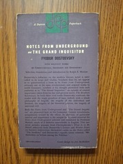 Notes from Underground by Fyodor Dostoevsky (1960, Trade Paperback)