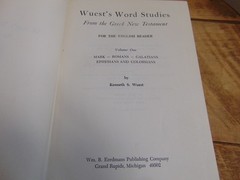 Word Studies in Greek New Testament Vol. 1 by Kenneth S. Wuest 1975 HC Eerdmans