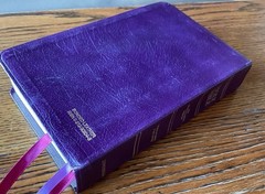 Holy Bible LARGER PRINT Bonded Leather Unique Tabs Red Letter Words Personalized