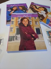 14 American Girl Mixed Lot 5 Rebecca Paperback Books 8 American Girl Lapel Pins