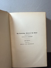 Vintage 1897 The Complete Poetical Works of Robert Burns Cambridge Edition HC