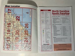 North & South Carolina Road Atlas 2004 Kappa Street Guide NC SC Universal Map