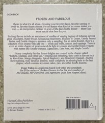 THEBEST ICE CREAM MAKER COOKBOOK EVER 212 Pages By Peggy Fallon 1998 Hard Cover