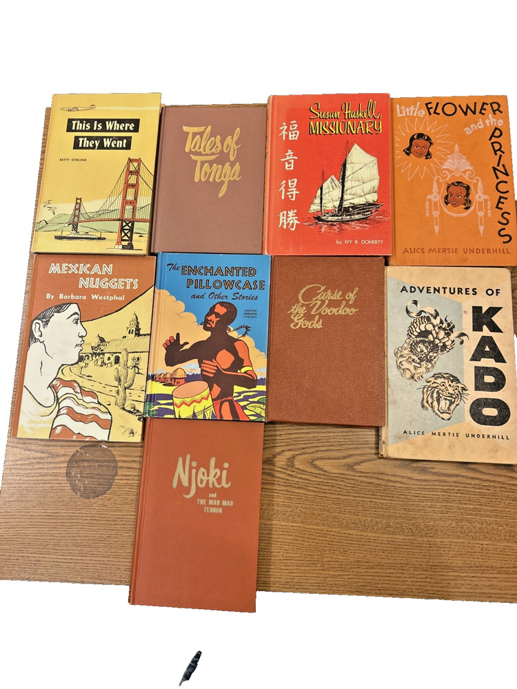 9 Adventist Heritage books /1950s Fascinating true Mission Stories for kids