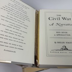 THE CIVIL WAR Shelby Foote 1958, 1963, 1974 3 Vol Set Random House HCDJ