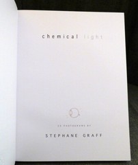 SIGNED RARE LTD Chemical Light Clamshell Stephane Graff 1st Edition of 20 Copies