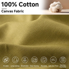 Canvas Fabric by the Yard, 59” Wide, 10Oz Premium Natural Cotton Duck Canvas Fa