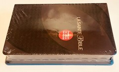French Bible LARGE PRINT Compact, Segond 1910 Brown Imitation Leather Red Letter