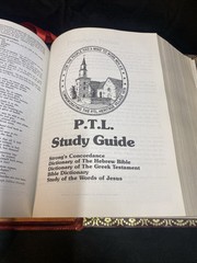 Holy Bible King James Red Letter Ed. PTL Club Extensive Study Helps Good Shape