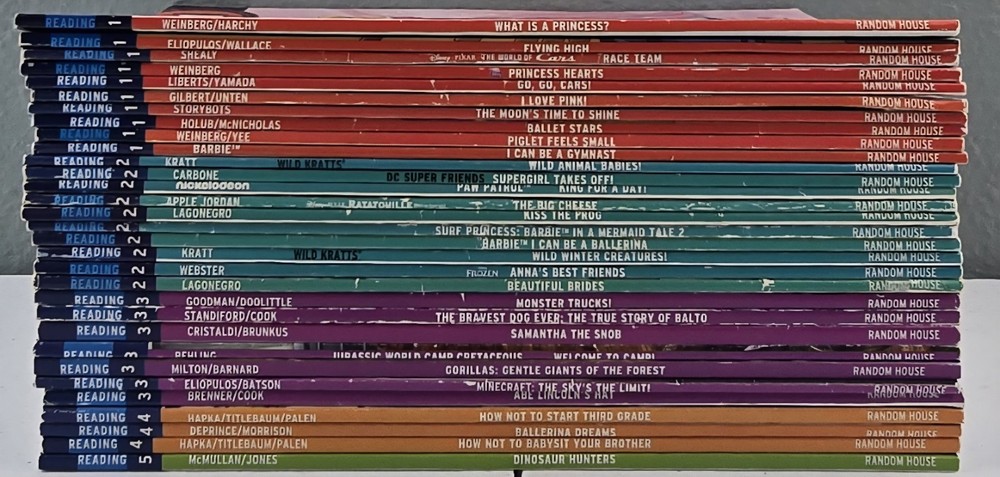 Step Into Reading Lot of 31 Mixed Paperbacks – Barbie, Disney, DC Super Friends