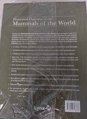 Illustrated Checklist Of The Mammals Of The World JL3 Multi Author Hardcover