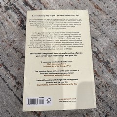 *Atomic Habits* Paperback by James Clear Build Good Habits & Break Bad Ones..