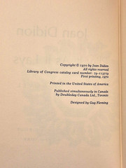 Play It As It Lays by Joan Didion 1970 HCDJ 1st Edition/1st Printing