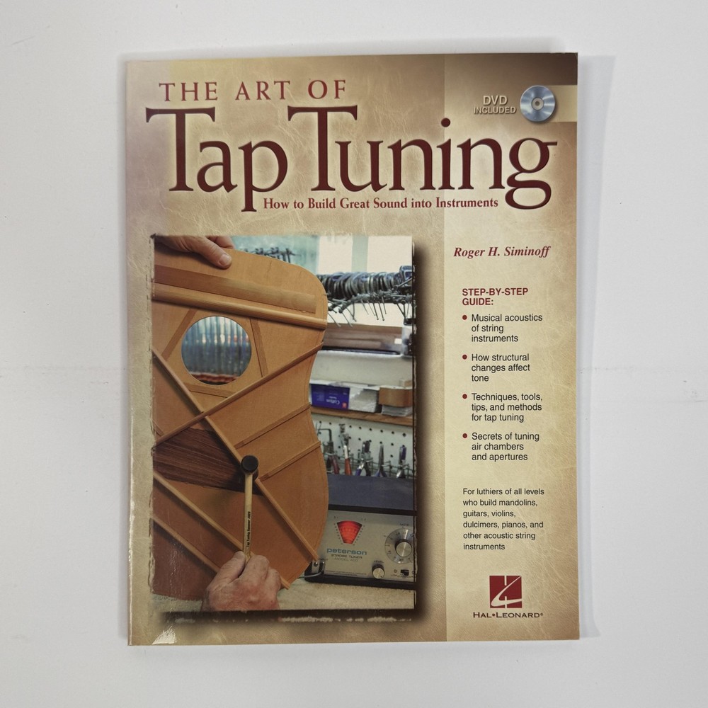 The Art of Tap Tuning Roger H Siminoff Luthier Guide Book w DVD