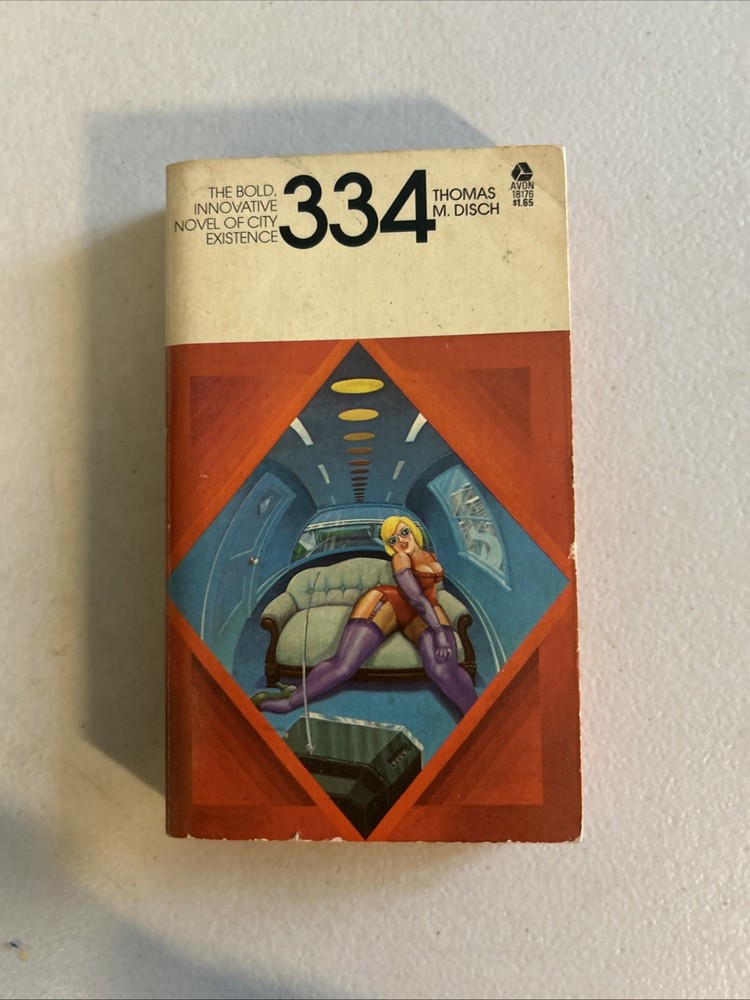 334 Novel by Thomas M Disch 1974 First Edition Avon Paperback