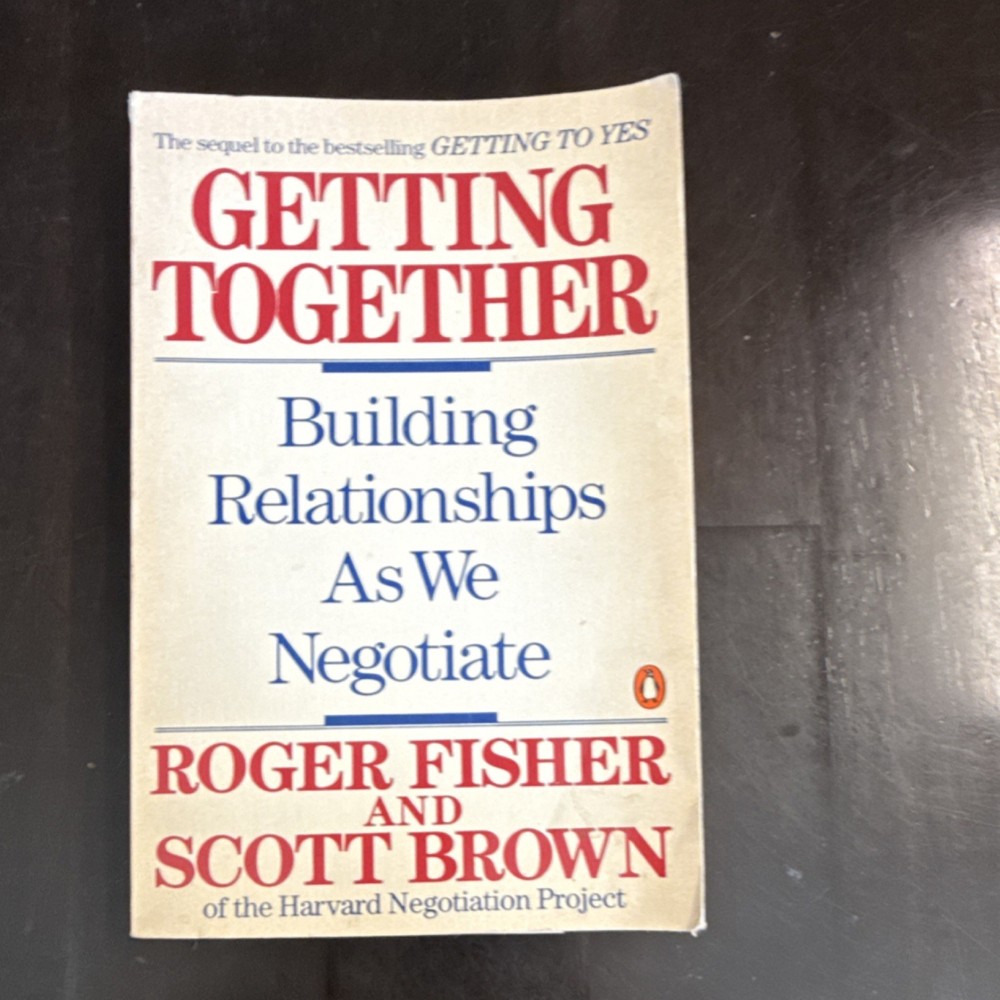 Getting Together Roger Fisher & Scott Brown Paperback Penguin Negotiating