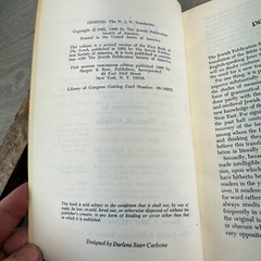 Genesis Tanakh NJPS Translation Jewish Bible Study Hardcover