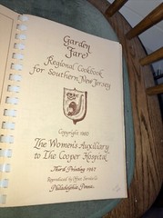 1967 Southern New Jersey Regional Cookbook Thick Tan Pb 255 Pages. 450 recipes