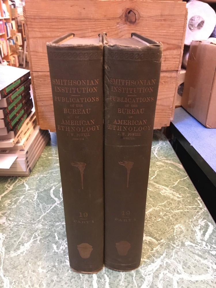 PUBLICATIONS OF THE BUREAU OF AMERICAN ETHNOLOGY 19 2 Vol HB 1900 JW Powell