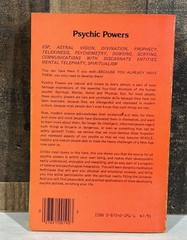 The Development of Psychic Powers Paperback 1985 ESP Divination Telekinesis ….