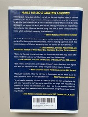 Bo’s Lasting Lessons By Bo Schembechler And John U Bacon SIGNED By John U Bacon