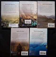 Pathfinder Tales lot of 5 paperback novels Paizo unread to VG