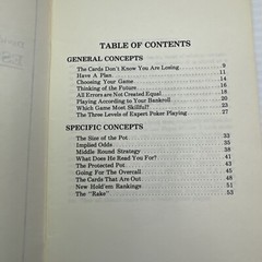 David Sklansky’s Essays on Poker 1981 Booklet GBC Press