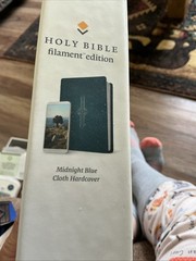 Filament Bible NLT 2-in-1 Print & Digital Bible Book Blue