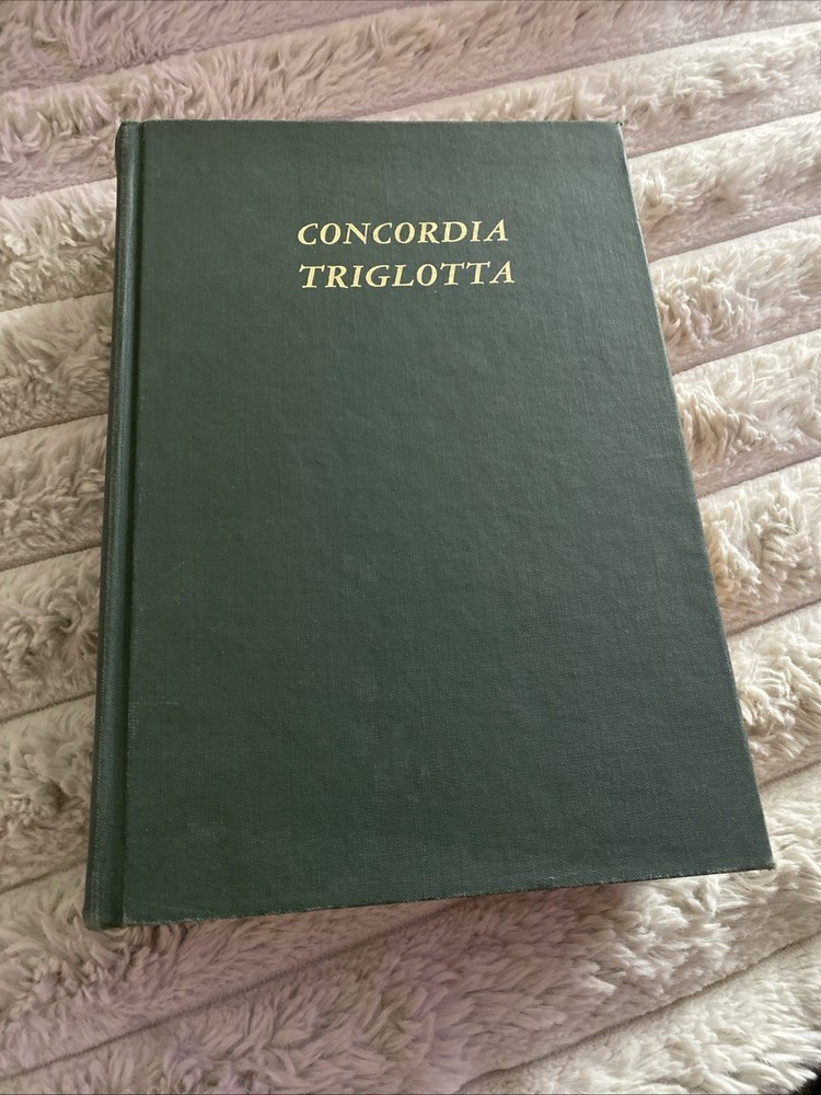 Concordia Publishing House Concordia Triglotta HC 1921 German Latin English