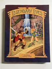 LEGENDARY LIVES – 2nd Edition (1993) Fantasy RPG Book Marquee – RARE Old School