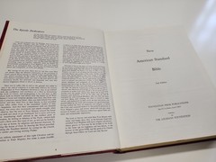 1972 THE HOLY BIBLE in Four Translations Parallel Edition LARGE Hardcover