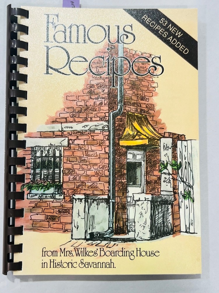 Spiral Bound Cookbook Famous Recipes Savannah Georgia GA Charleston