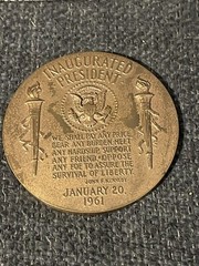 Medallic Portraits Of JFK By Edward Rochette And Huge 7oz Medal