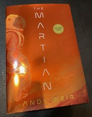 Andy Weir signed THE MARTIAN, deluxe edition, dust jacket cover, 1st/1st