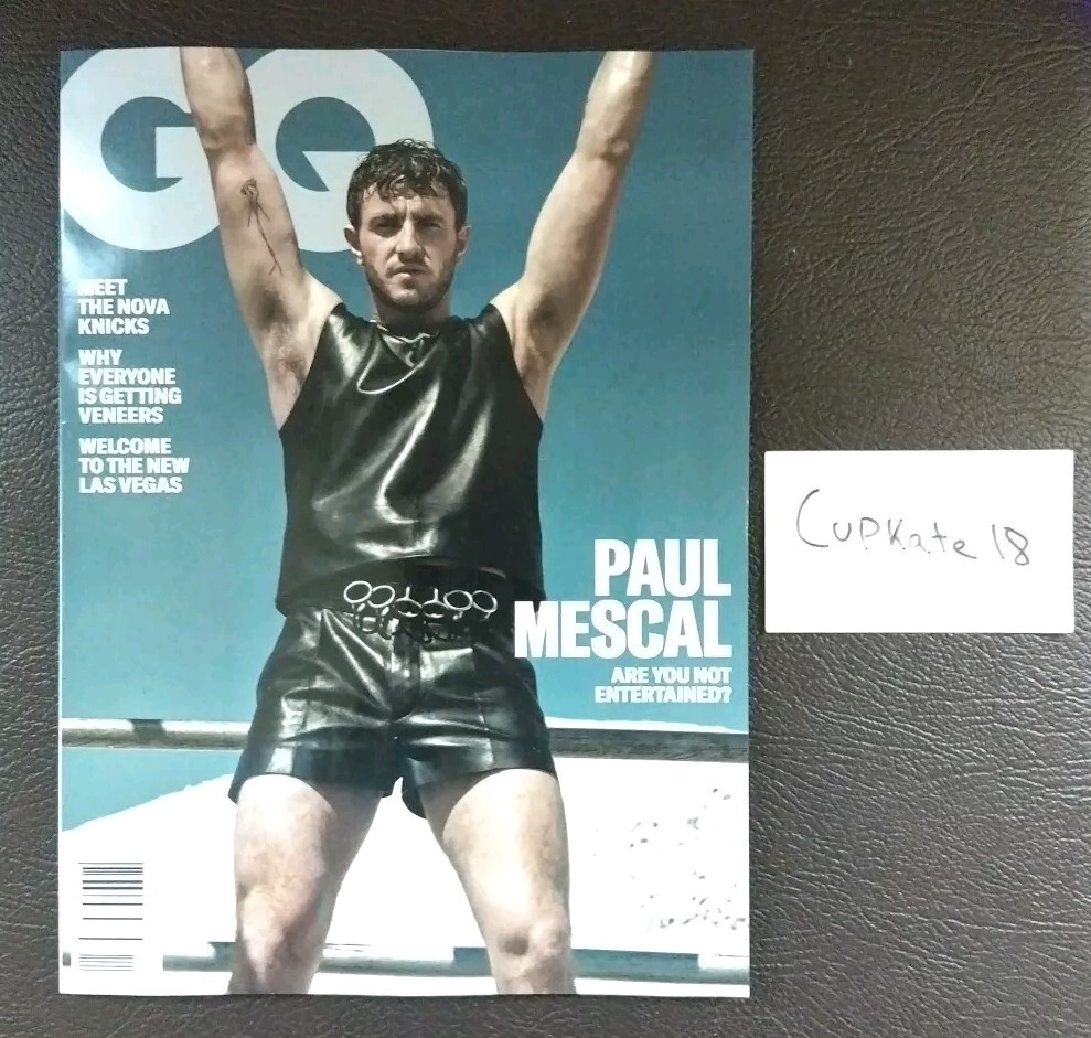 GQ USA Magazine November 2024 PAUL MESCAL Cover NEW No Address Label NY KNICKS
