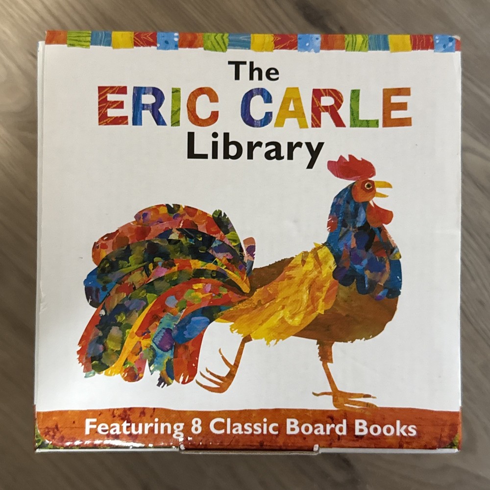 Eric Carle Library Featuring 8 Eight Classic Hardcover Board Books Box Set