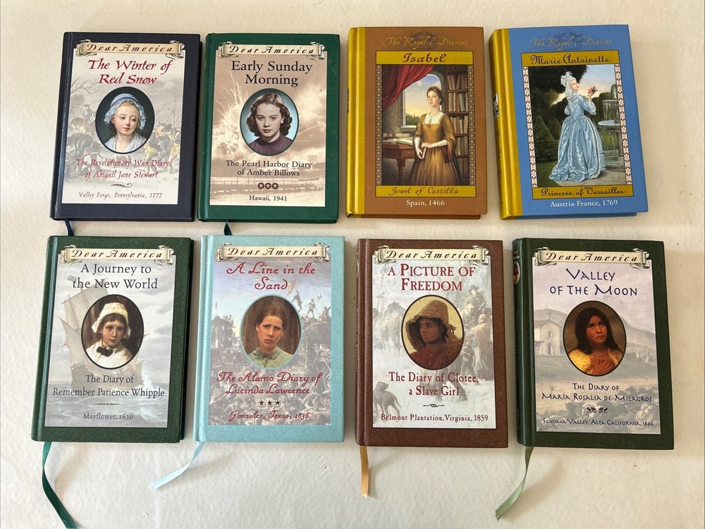 The Royal Diaries And Dear America Hardcover Books Historical Fiction Lot Of 8