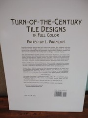 Turn-Of-The-Century Tile Designs in Full Color Edited by L. Francois – paperback