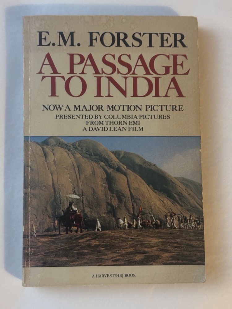 A PASSAGE TO INDIA – E M Forster Paperback Movie Tie-In Harvest HBJ Book