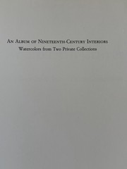 An Album of 19th Century Interiors Watercolors From Two Private Collections 1992