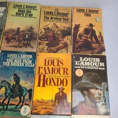 18 Piece Lot Of Louis L’amour Western Trade Paperback Books Titles As Shown