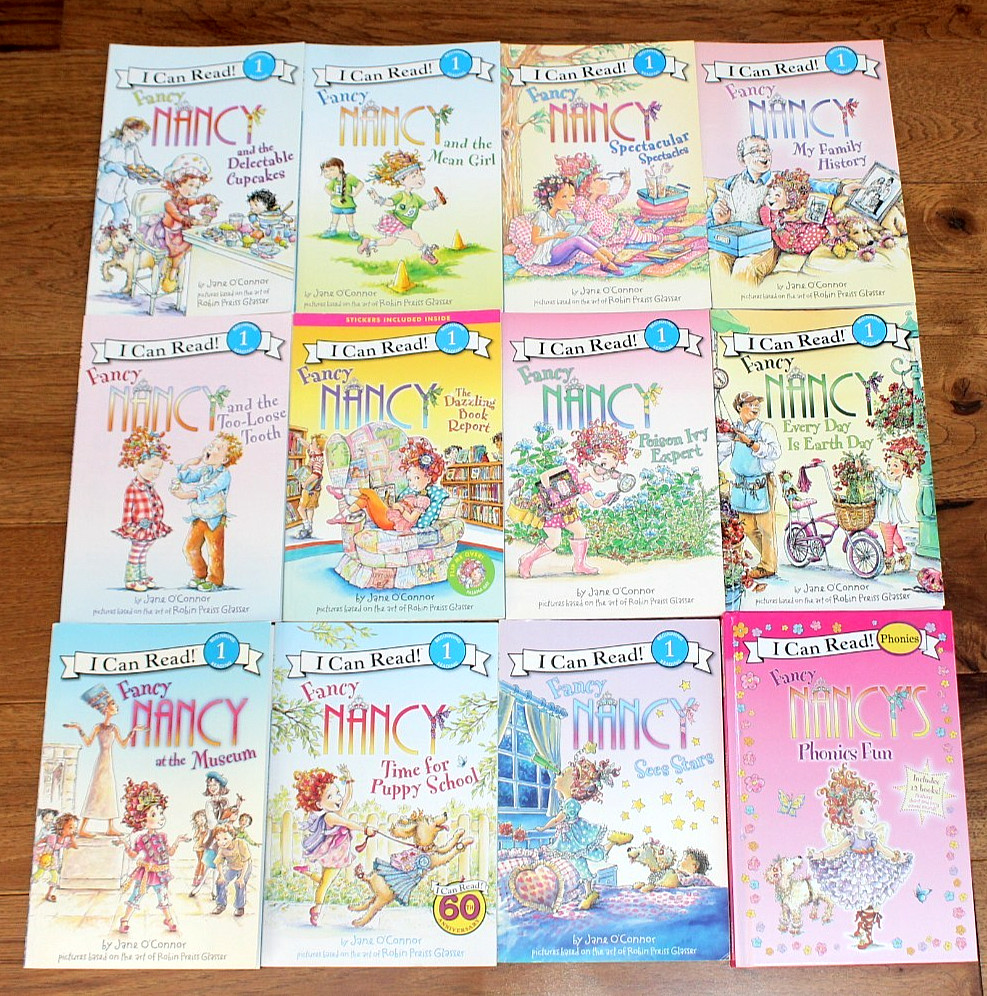 Lot 9 FANCY NANCY EARLY READER BOOKS + Phonics Fun 12-in-1 Jane O’Connor Book