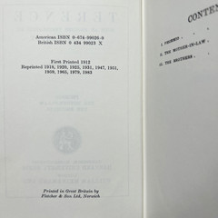Loeb Classical Library TERENCE Complete Set of 2 Vols 1965 – HC/DJ VGC