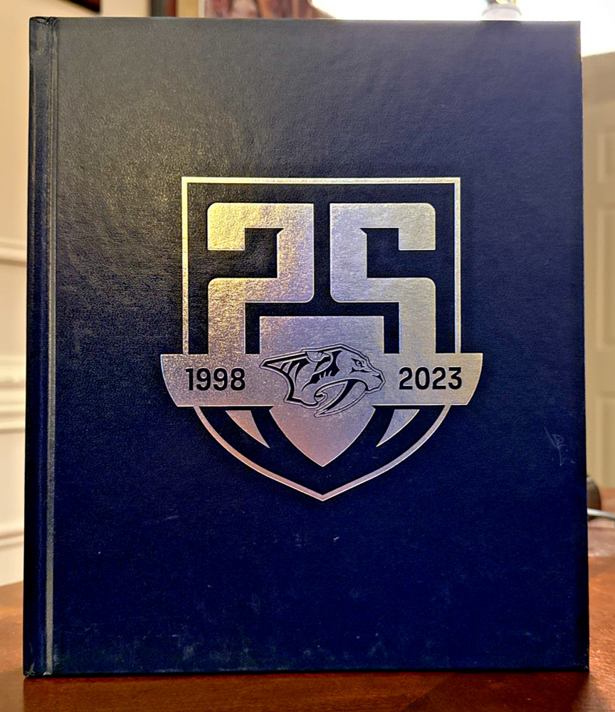 Nashville Predators NHL 25th Anniversary Commemorative Book 1998-2023 Hardcover