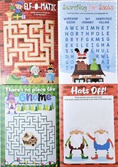 Christmas Holiday Create A Face Children’s Sticker Activity Book Set Of 2 New!