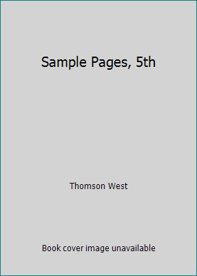 Sample Pages, 5th by Thomson West