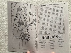 Taylor Swift Word Search and Color NEW Paperback 31 puzzles / 31 coloring pages