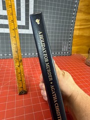 A HOLIDAY FOR MURDER Agatha Christie Mystery Collection Leatherette Vtg DAMAGED