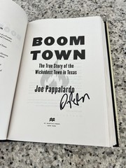 Joe Pappalardo Boomtown (Hardback) 2026 — Signed, VERY RARE